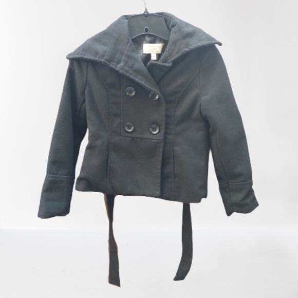 Beverly Hills Princess Black Wool Blend Jacket S - Picture 2 of 14